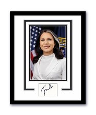 Tulsi Gabbard Autographed Signed 11x14 Framed Photo MAGA ACOA