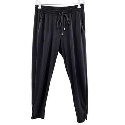 Splendid Black Lightweight Toggle Drawstring Joggers with Pockets Women's Size M