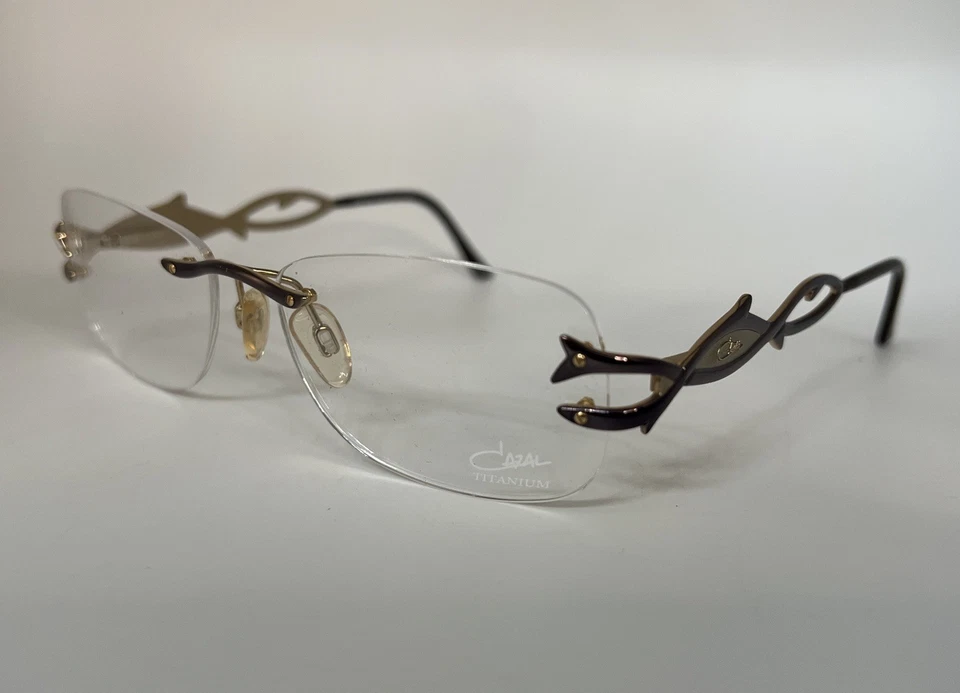 Auténtico marco de gafas de titanio CAZAL M #1053 S54[]16-135 mm Alemania Foto 3 de 4