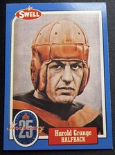 1988 Hall of Fame BLUE #42 Red Grange RARE Chicago Bears / Illinois Illini