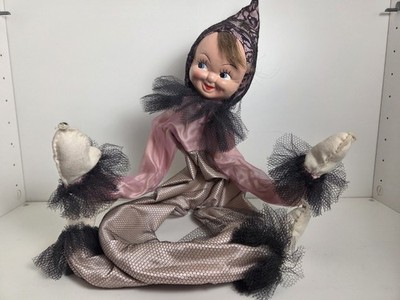 Vintage Pixie Pose Doll Pointy Hat Lavender