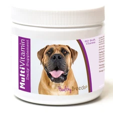 Healthy Breeds Boerboel 60 Ct Multi Vitamin Soft Chews for Dogs Made in USA