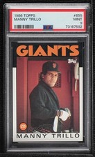 1986 Topps Manny Trillo #655 PSA 9 MINT 8d2