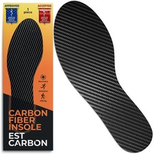 - Carbon Fiber Insole - 1 pc, Men 9.5, Women 10-10.5 - Unisex Orthotic Shoe I...
