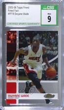 2005-06 Topps Finest Finest Fact 1402/1899 Dwyane Wade #FF19 CSG 9 Mint HOF e6p