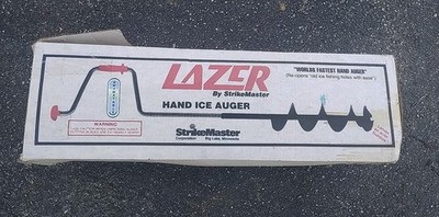 Lazer Hand Ice Auger by Strikemaster - 2 Piece Unused