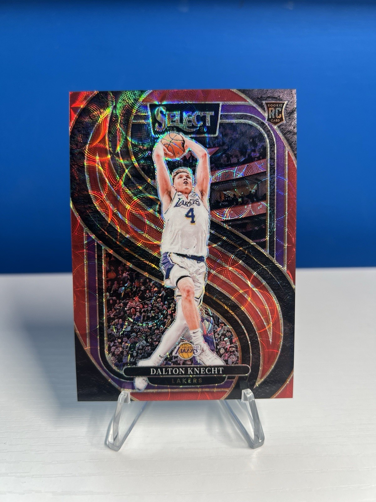 2024-25 Panini Select #186 Dalton Knecht Premier Level Red Scope Prizm /249 (RC)