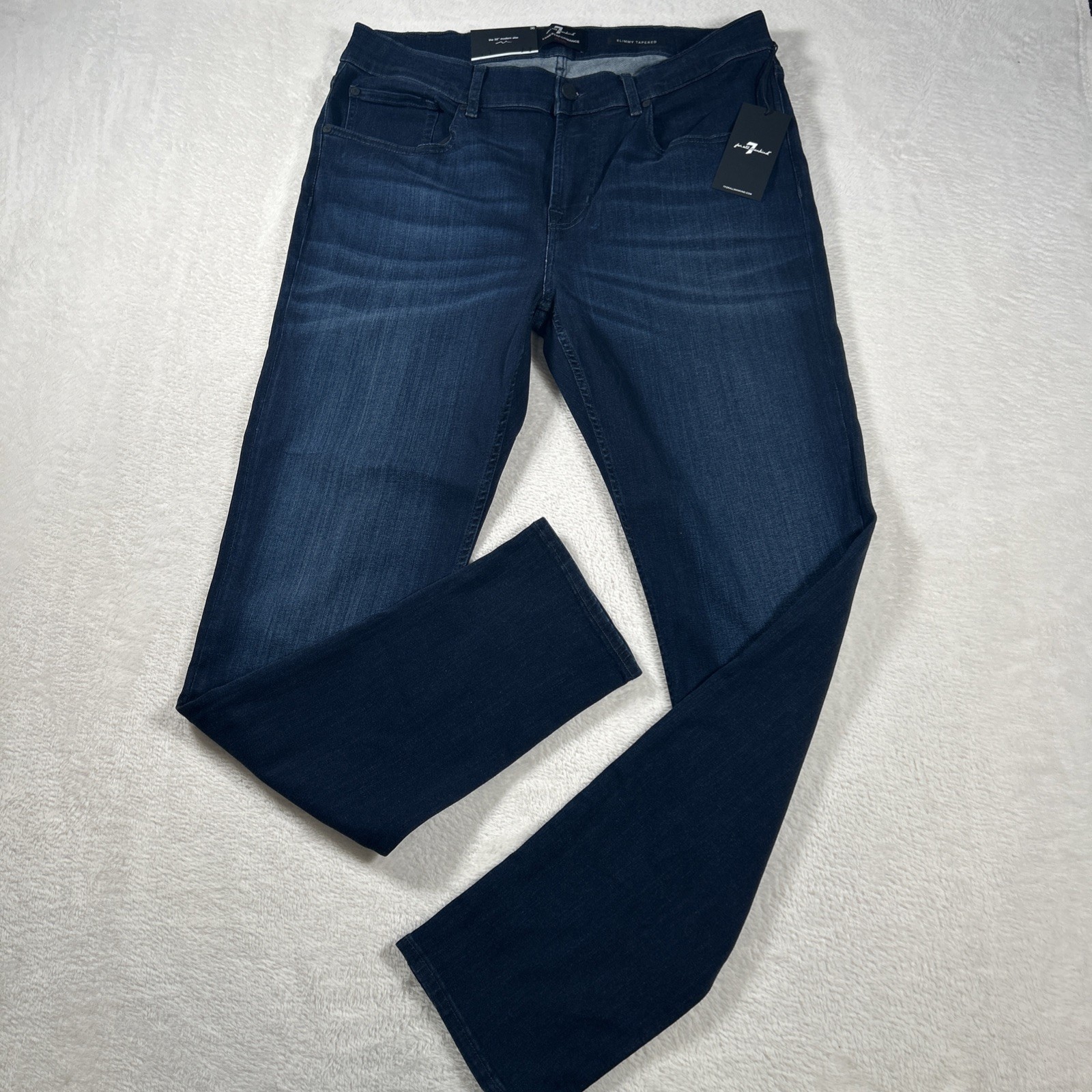 's Blue Slimmy Tapered Slim Fit Jeans Pants Size 36