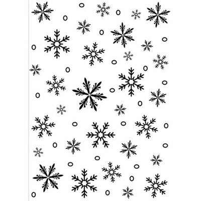 Darice Prägung Folder Hintergrund Schneeflocke 12.7 X 17.7 CM 1pz