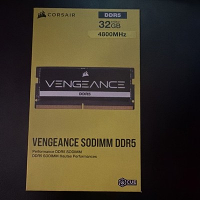 Corsair Vengeance SO-DIMM DDR5 SDRAM 32GB 4800MHz RAM 1 Module | eBay