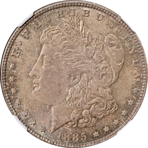 1885-P Morgan Silver Dollar NGC MS63 - Toning