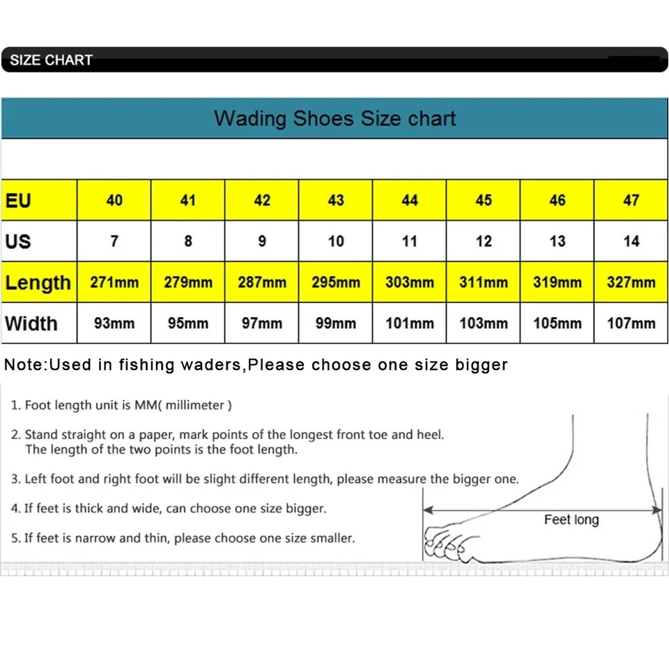 Botas de Vadeo Zapatos de Pesca Botas de Vadeador con Suela de Goma/Fieltro para Pesca con Mosca Foto 2 de 4