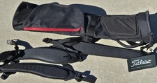 NEW Titleist Golf Black Carry Bag - Extra Strap - Soft Collapsible 