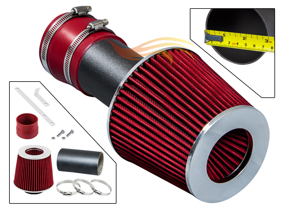 BCP RW RED 2000-2003 Impala Grand Prix 3.1L 3.4L Short Ram Intake Kit +Filter