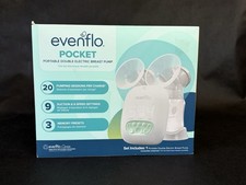 BRAND NEW Evenflo POCKET Double Electric Breast Pump, Rechargeable SEALED