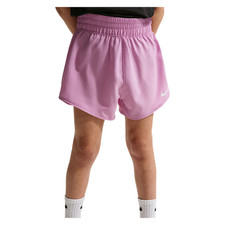 Nike Dri-FIT One Little Kids' Woven Shorts (Purple)