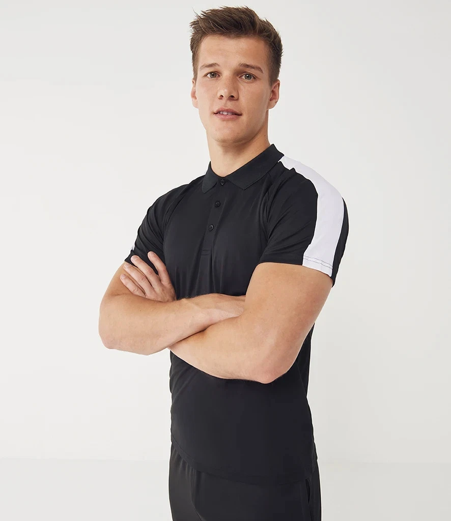 Finden & Hales Polo De Manga Corta Team Negro Gunmetal XS-3XL