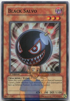 Schwarze Salve CRMS-DE015 Super Rare 1. Auflage Lightly Played Yugioh