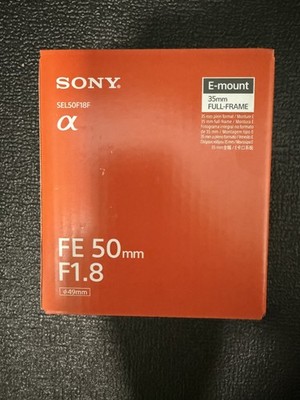 Sony FE 50mm F1.8 Full frame Prime E-Mount Lens SEL50F18F
