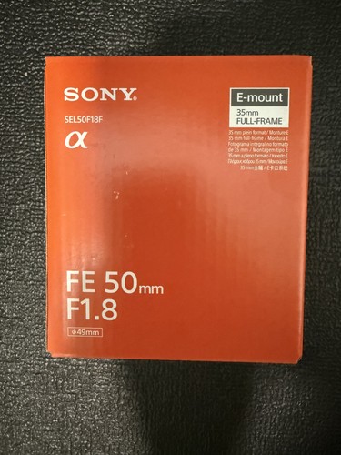 Sony FE 50mm F1.8 Full frame Prime E-Mount Lens SEL50F18F