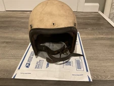 ORIGINAL 1960s AUTO MOTORCYCLE RACING HELMET - BELL MCHAL BUCO ?