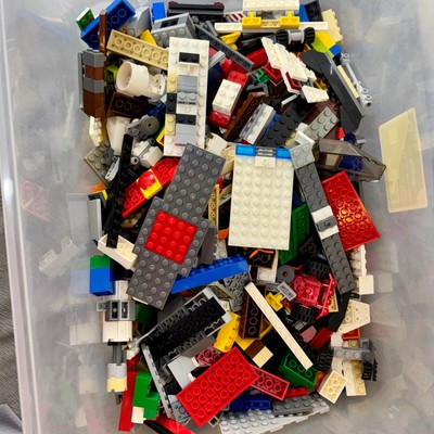 Bulk Lot of LEGO Replacement Bricks Blocks Parts Wheels 3 Lbs. Preowned Modern