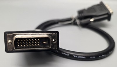 Delock 84369 DVI 24+1 Cable 0.5m Male / Male Black NEW #K-485-10