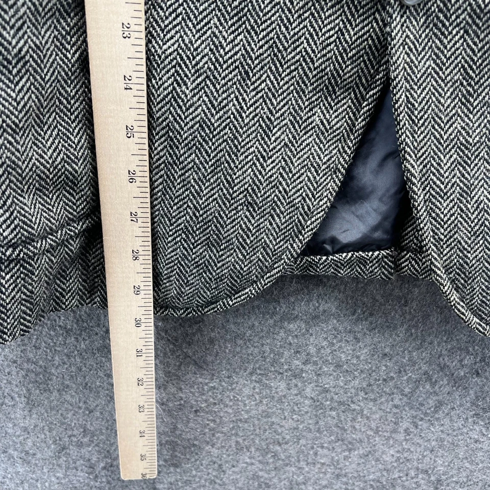 Blazer Brooks Brothers Hombre 40R Gris Beige Chaqueta Espiga Lana Abrigo Deportivo Foto 4 de 4