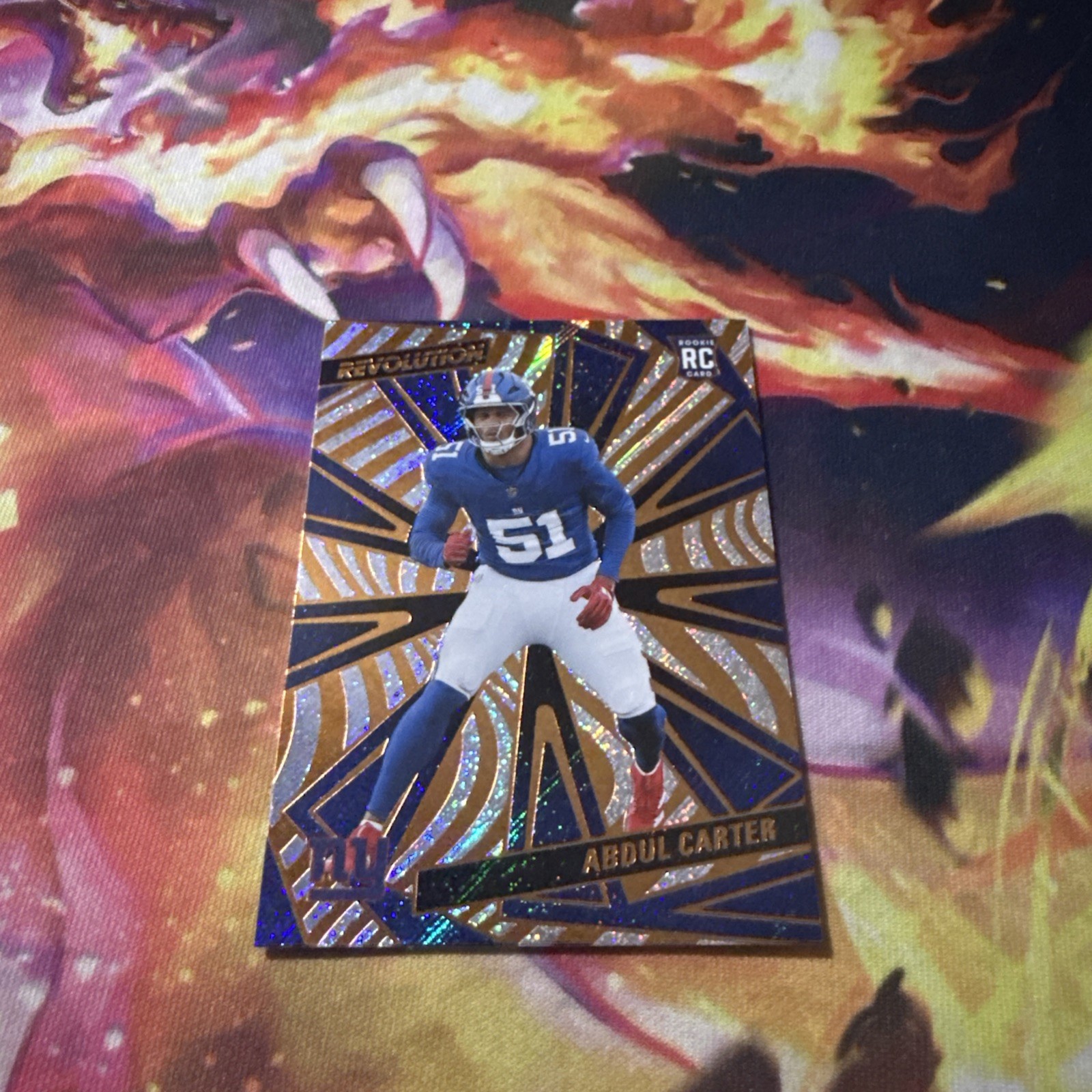 2025 Panini Revolution - Rookies Abdul Carter #201 Sunburst /18 (RC)