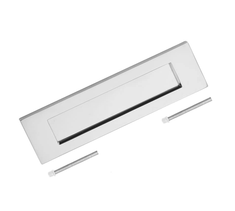 TERF® 250mm X 75mm Traditional Type Letter Plate Polished Chrome 250mm X 75mm (1