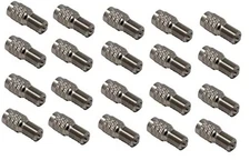  -Pack of 20- Double Seal Flow Through Valve Stem Tire Extension Caps, Inflate 