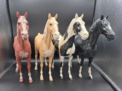 Set Of 4 Vintage MARX Johnny West Horses