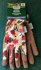 New with Tags Size S Expert Gardener Garden Floral Gloves Synthetic Leather