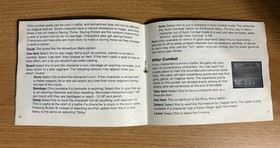 Advanced Dungeons & Dragons: Pool Of Radiance - Nintendo NES - Manual Only