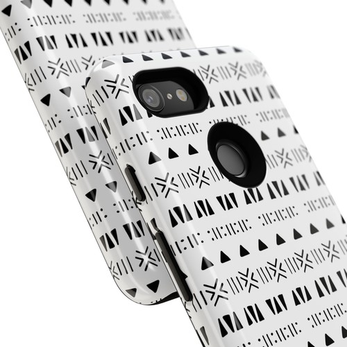Black and White Southwestern Aztec Pattern Google Pixel Tough Cases - 第 97/131 張圖片