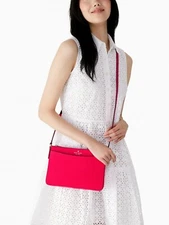 NWB Kate Spade Rory Crossbody Bikini Pink Saffiano Leather K6176 Gift Bag FS