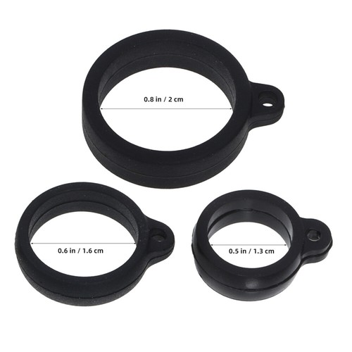 30 Pcs Silikon-Aufhängering Mann Gadget-Ringe Lanyard-Aufhängeringe - 第 9/12 張圖片