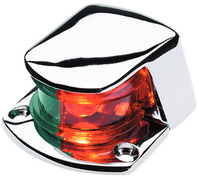 Bi-Color Combination Deck Mount Bow Navigation Light for Boats - 1 Mile