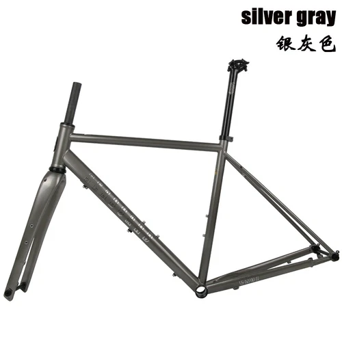 700C Carbon Road Bicycle Frameset Steel Gravel Off-Road Bike Frame Disc Brake - Picture 25 of 36