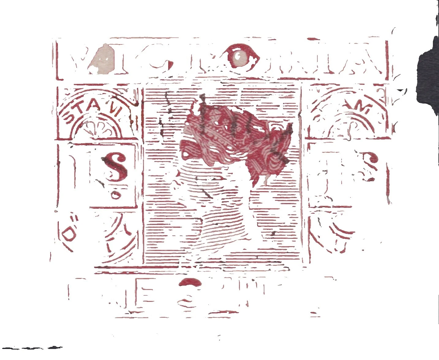 Estampillas de victoria australiana de Registro