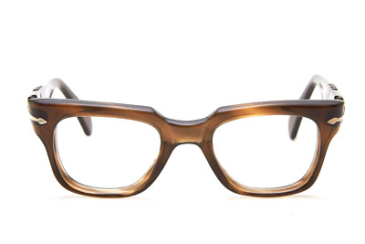   Vintage PERSOL 6182 RATS 44 Brown Butterfly Frame 80s Glasses Men