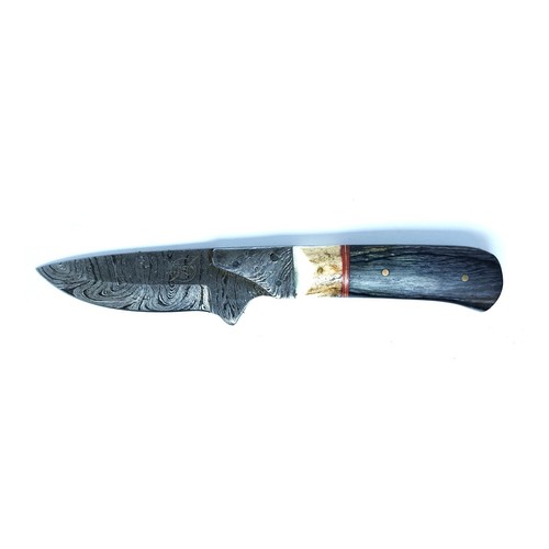 Taschenmesser-Jagdmesser holz horn griff - 150 Damast Lagen - Schmiedearbeit HSW - Bild 6 von 7