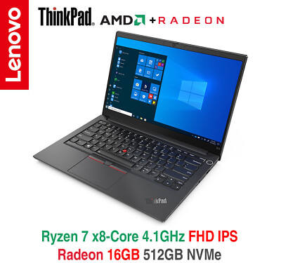 ThinkPad E14 Gen Ryzen 4700U FHD IPS 16GB 512GB NVMe