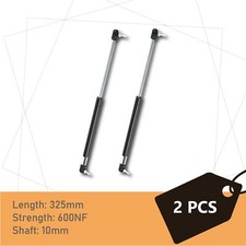 Gas Struts 2 x 325mm x 600N (10mm Shaft) Caravans, Trailers, Canopy, Toolbox