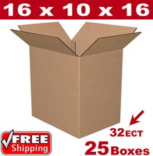 25 - 16x10x16 Cardboard Boxes Mailing Packing Shipping Box Corrugated Carton