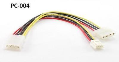 8'' Molex 4-Pin Female to Molex 4-Pin Male & FDD 3.5'' Mini 4-Pin Power Cable
