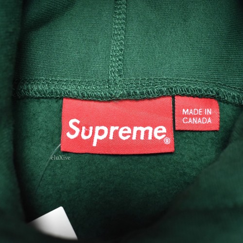 NWT Supreme NY Men's Dark Green Red S-Logo Hoodie Sweatshirt FW18 L DS AUTHENTIC - Picture 3 of 12