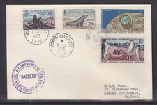 FRENCH SOUTH  ANTARCTICA  1963  COVER, NICE STAMPS!!!