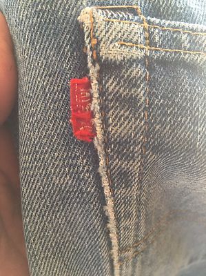 Vtg Levis Single Stitch 505 Redline 501s Jeans Usa WORN Zipper 32