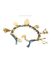 thumbnail 2 - Kidada for Disney Couture POCAHONTAS Gold Plated Multi Charms Bracelet BN 